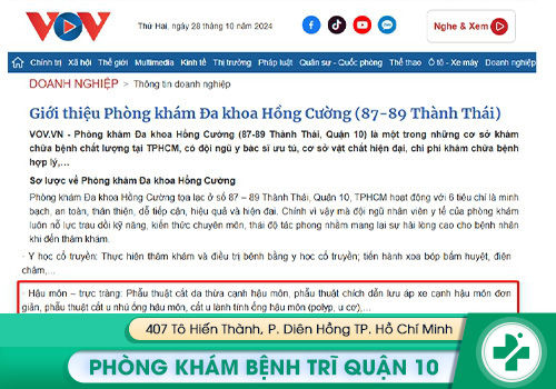 Khám bệnh trĩ ngoài giờ ở đâu tốt nhất tại TPHCM?